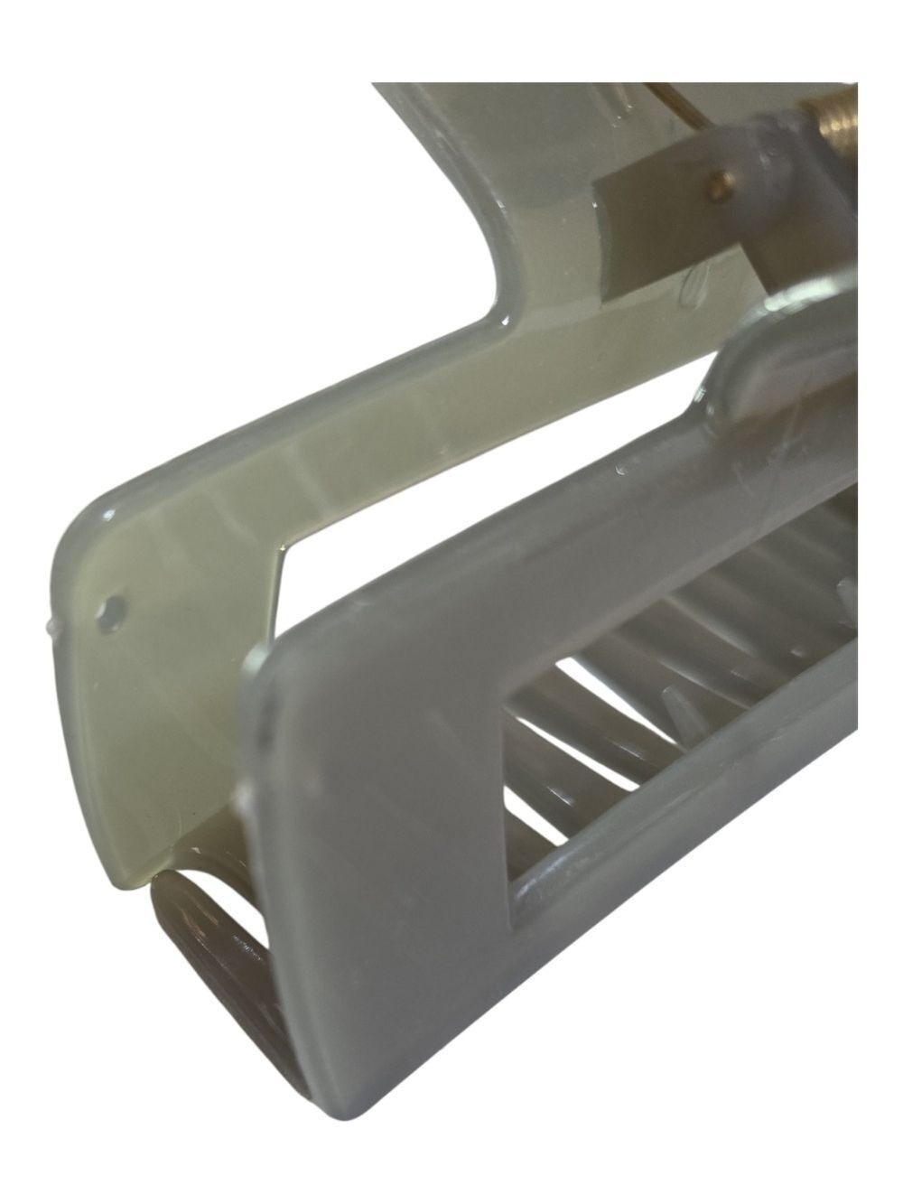 Matte Taupe Rectangular Hair Claw Clip - Picture 3 of 6